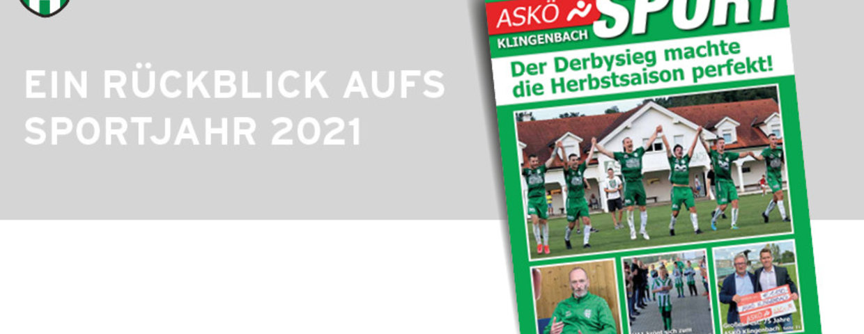 Druckfrisch - unsere Vereinszeitung 2021